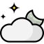 Cloudy night icon 64x64
