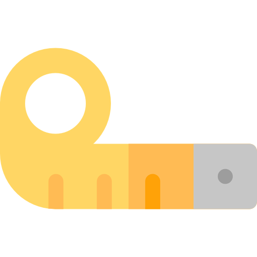 Measuring tape icon