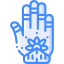 Henna painted hand icon 64x64