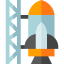 Rocket ship launch icon 64x64