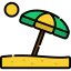 Beach umbrella icon 64x64