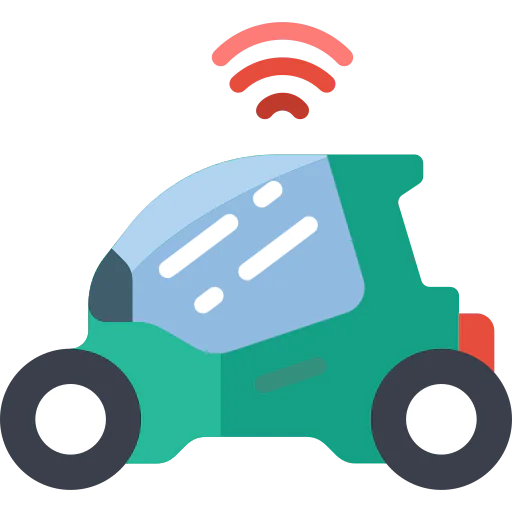 Autonomous car icon