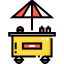 Burger cart icon 64x64