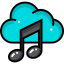 Music cloud アイコン 64x64