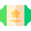 Gold ticket icon 64x64
