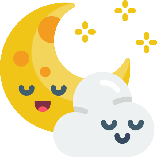 Crescent moon icon