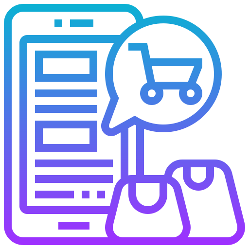 Online shopping ícono