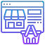 Online shopping icon 64x64