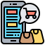 Online shopping icon 64x64