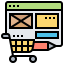 Online shopping icon 64x64