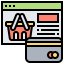 Online shopping icon 64x64