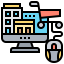 Online shopping icon 64x64