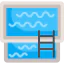 Swimming pool icon 64x64