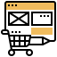 Online shopping icon 64x64