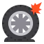 Flat tire icon 64x64