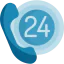 24 hours アイコン 64x64