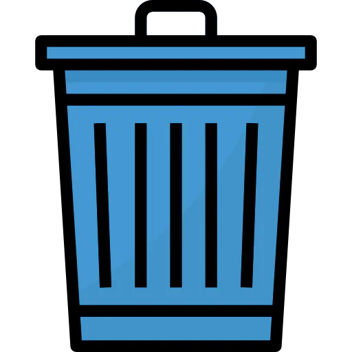 Trash can icon