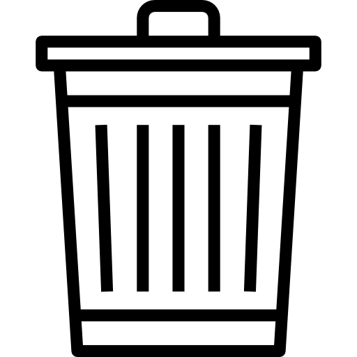 Trash can icon