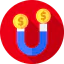 Money magnet icon 64x64