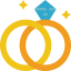 Wedding rings icon 64x64