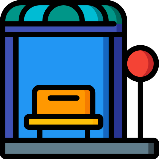 Bus stop icon