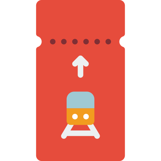 Train ticket icon