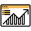 Bar graph ícono 64x64