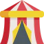Circus tent icon 64x64
