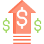 Money growth icon 64x64