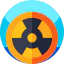 Nuclear energy icon 64x64