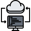 Cloud coding icon 64x64