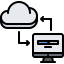Cloud computing icon 64x64