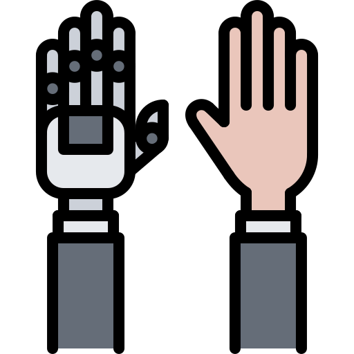 Robotic arm icon