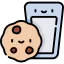 Cookie and milk 图标 64x64