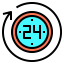 24 hours icon 64x64