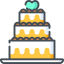 Wedding cake icon 64x64