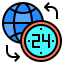 24 hours icon 64x64