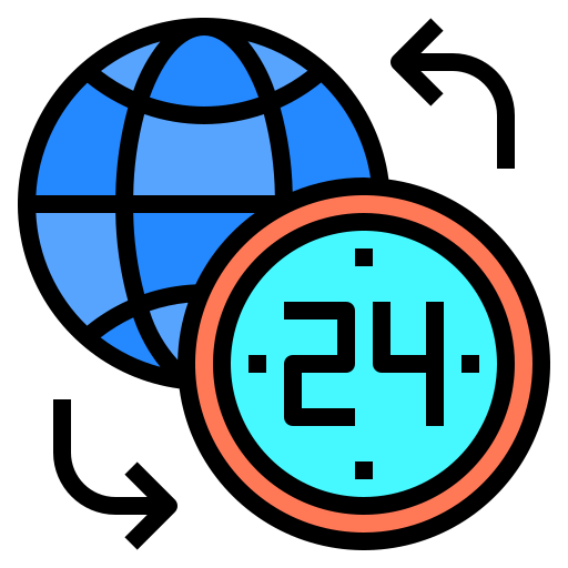 24 hours icon