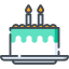 Birthday cake icon 64x64