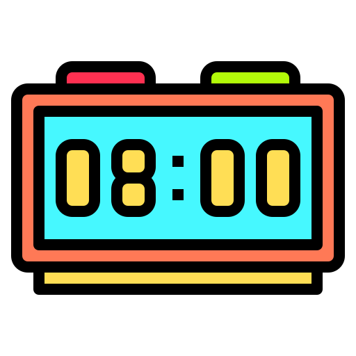 Digital clock icon