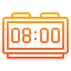 Digital clock icon 64x64