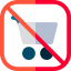 No shopping cart icon 64x64