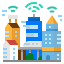 Smart city icon 64x64