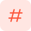 Hashtag ícono 64x64