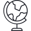 Earth globe icon 64x64