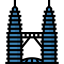 Petronas towers 图标 64x64