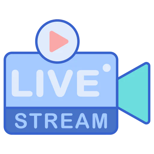 Live streaming Ikona