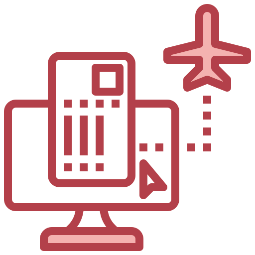 Airplane ticket icon