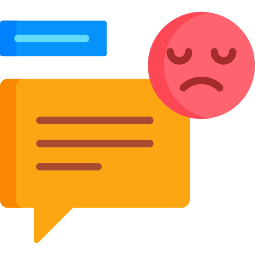 Negative comment icon