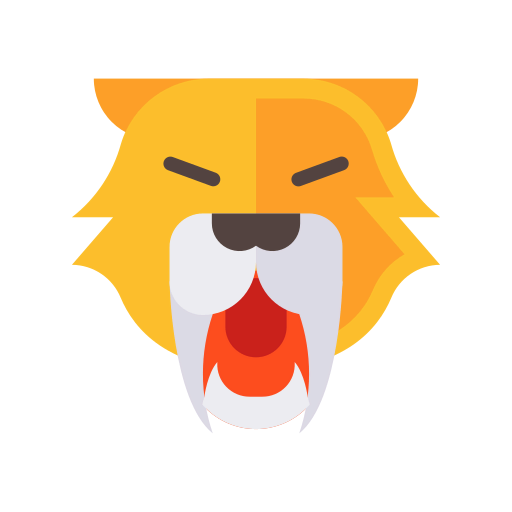 Saber tooth icon